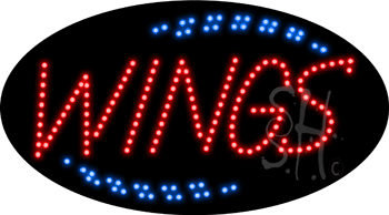 Red Wings Animated LED Sign