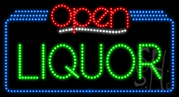 Liquor Open Animated LED Sign