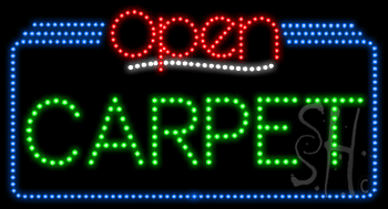 Carpet Open Animated LED Sign