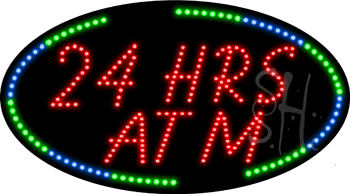 24 hrs ATM Animated LED Sign