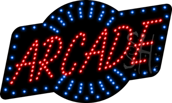 Red Arcade Animated LED Sign