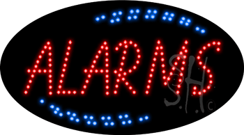 Red Alarms Animated LED Sign