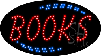 Red Books Animated LED Sign
