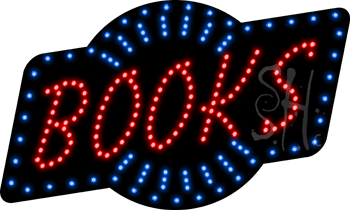 Red Books Animated LED Sign