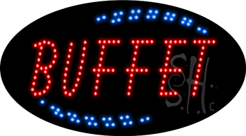 Red Buffet Animated LED Sign