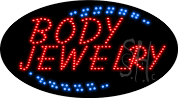 Body Jewelry Animated LED Sign