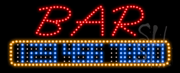 Red Bar Animated LED Sign