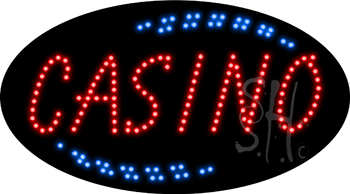 Red Casino Animated LED Sign