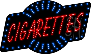 Cigarettes Animated LED Sign
