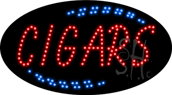 Red Cigars Animated LED Sign