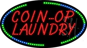 Coin-Op Laundry Animated LED Sign