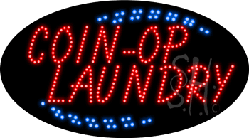 Coin-Op Laundry Animated LED Sign