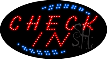 Check In Animated LED Sign