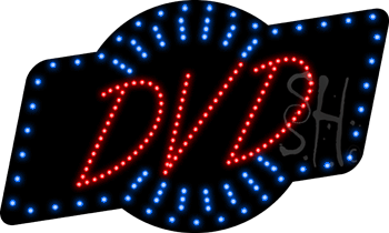 Red DVD Animated LED Sign