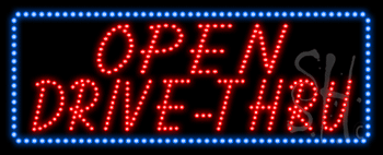 Open Drive-Thru Animated LED Sign