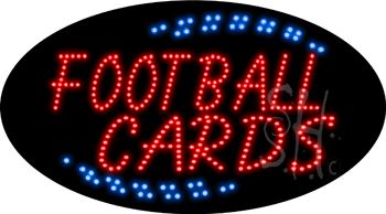 Football Cards Animated LED Sign