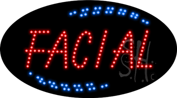 Red Facial Animated LED Sign