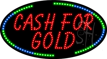 Cash For Gold Animated LED Sign