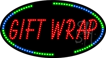 Gift Wrap Animated LED Sign