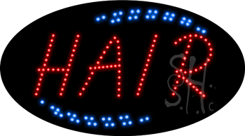 Red Hair Animated LED Sign