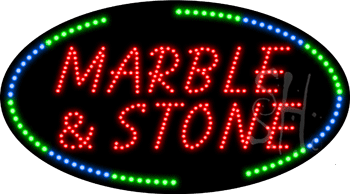 Marble and Stone Animated LED Sign