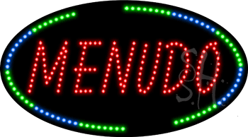 Oval Border Menudo Animated LED Sign
