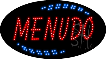 Red Menudo Animated LED Sign