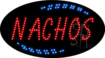 Red Nachos Animated LED Sign