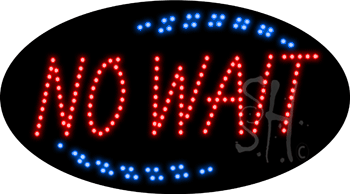 Red No Wait Animated LED Sign