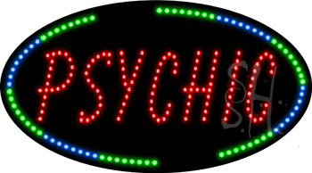 Oval Border Psychic Animated LED Sign