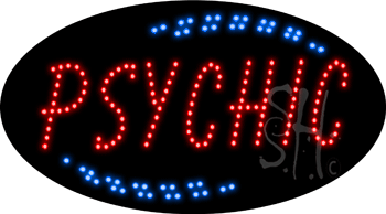 Red Psychic Animated LED Sign