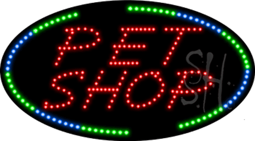 Pet Shop Animated LED Sign