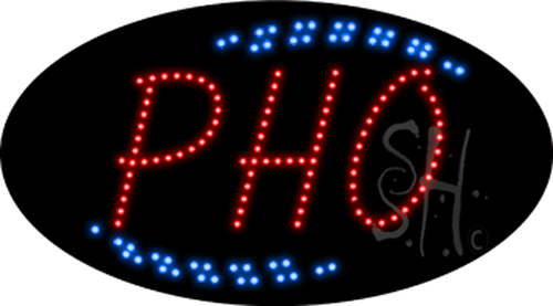 Red Pho Animated LED Sign