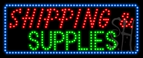 Shipping and Supplies Animated LED Sign