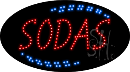 Red Sodas Animated LED Sign