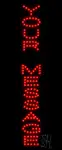 Red Custom Vertical LED Sign