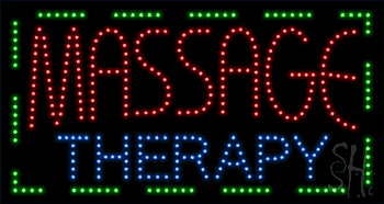 Massage Threapy Animated LED Sign