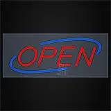 Open Clear Backing LED Neon Sign