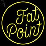 Yellow Fat Point LED Neon Sign