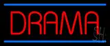 Red Drama Blue Lines LED Neon Sign