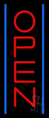 Open - Vertical Style LED Neon Sign