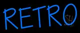 Blue Retro Block LED Neon Sign