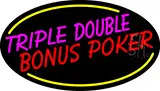 Triple Double Bonus Poker 3 LED Neon Sign