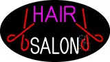 Blue Hair Salon With Scissor LED Neon Sign