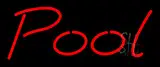 Red Pool With White Border LED Neon Sign