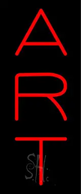 Vertical Red Art LED Neon Sign