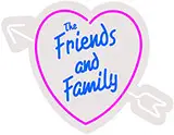 The Friends And Family Contoured Clear Backing LED Neon Sign