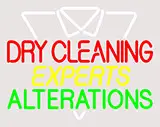 Dry Cleaning Experts Clear Backing LED Neon Sign