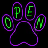 Open Pet Footprint LED Neon Sign