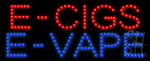 E Cigs E Vape Animated Led Sign